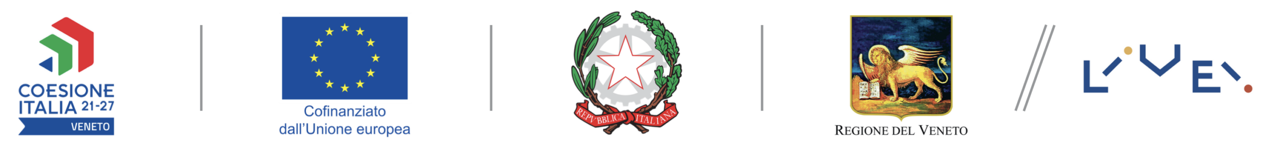 Loghi istituzionali progetto Veneto FESR